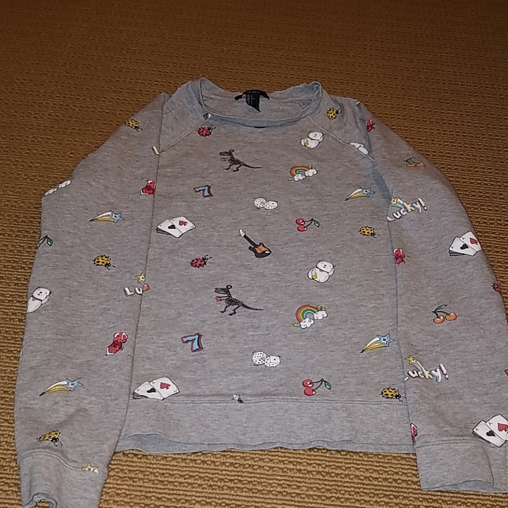 Forever 21 lucky crew neck